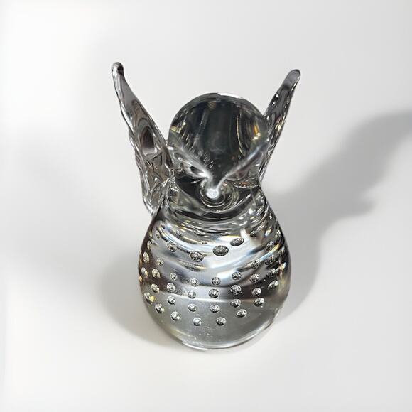 Vintage Crystal bird By Andre Richard on wooden light up stand Night Light - Picture 3 of 15